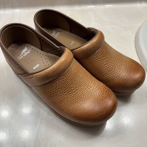 Dansko Honey Distressed Leather Clogs